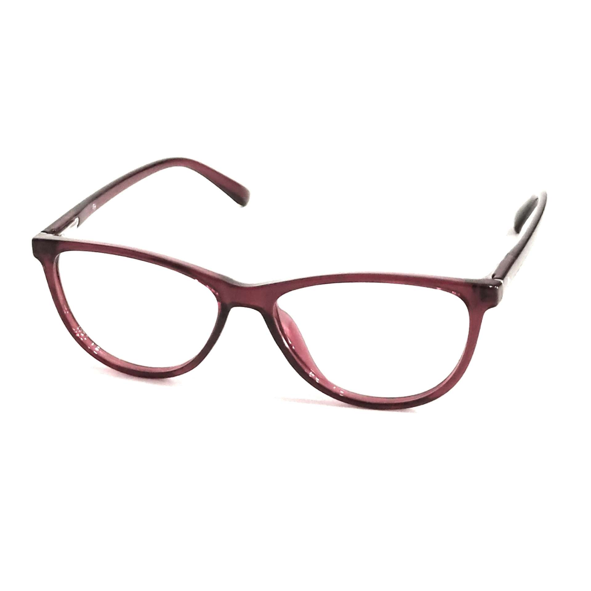 Ruby Maroon Cat Eye Shell Medium Eyeglass Frame