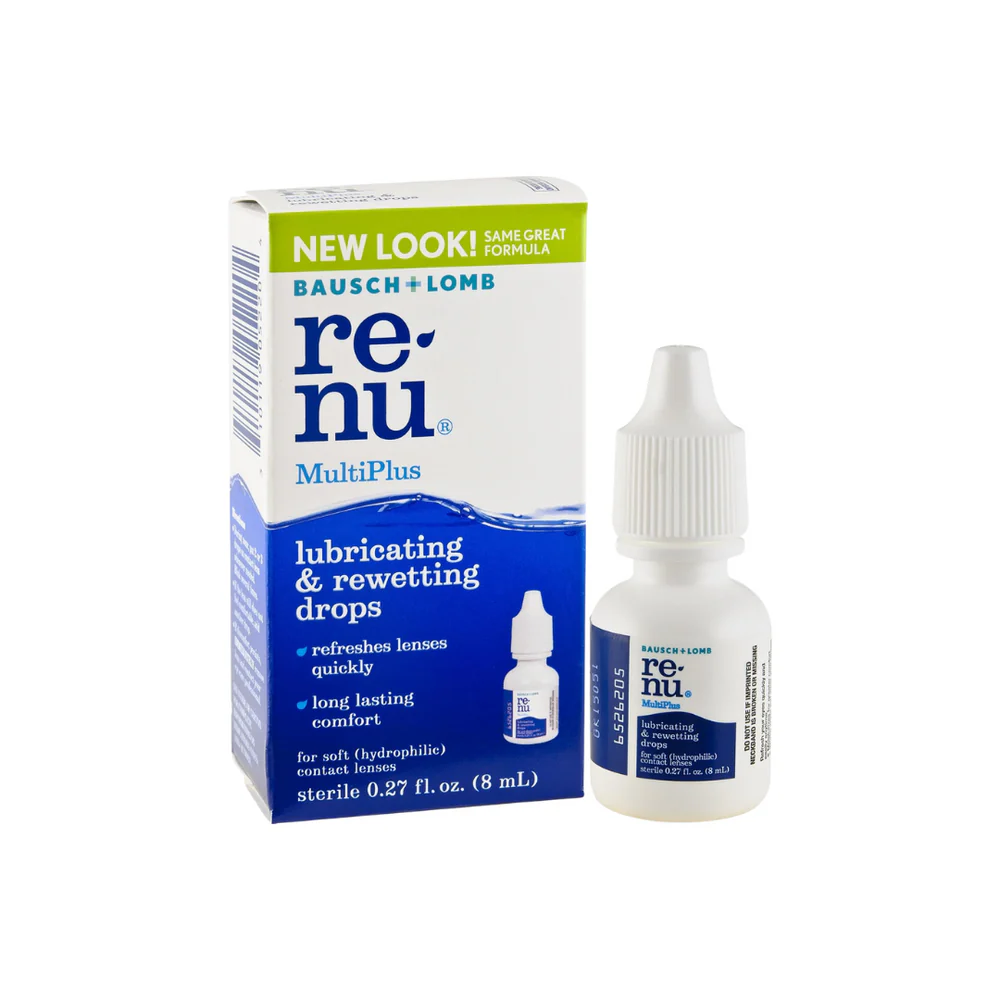 Bausch & Lomb Renu Multiplus Lubricating Rewetting Drops (8ML)